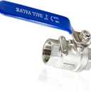 3/4 Inch Female NPT Ball Valve, 304 Stainless Steel Heavy Duty Full Port 3/4" Shut Off Valve for Water Oil Gas with Long Handle,1000 WOG (1pcs, 3/4" FNPT X FNPT)