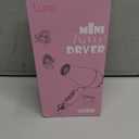 Foldable Travel Hair Dreyr Mini:Dual Voltage Lightweight Blow Dryer with Pouch,1200w Compact Pink Small Hair Dryer for Acrylic Paint Pouring(Light Pink)