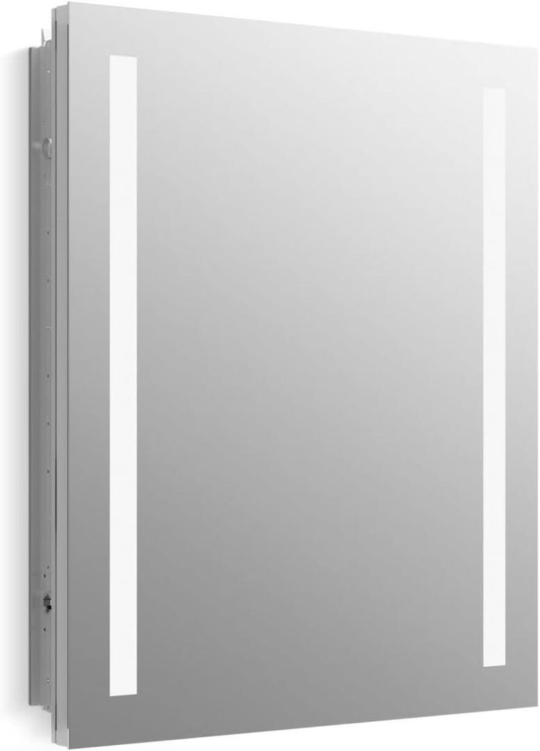 Kohler 99007-TLC-NA Verdera, Medicine Cabinet Mirror with Lights, Recessed or Surface Mount Bathroom, 24 in. W x 30 in. H