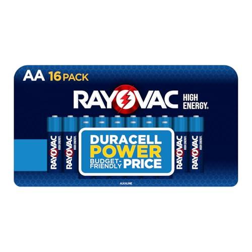 Rayovac High Energy AA Batteries (16 Pack), Double A Alkaline Batteries