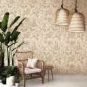 QUCHENG Rose Floral Wallpaper European Vintage Style Wall Decor Butterfly Furniture Refitting Stickers Removable Self Adhesive Sticker Peel Stick Dresser Decal Bedroom Livingroom Decoration15.8"*63"*1 Wall Decal