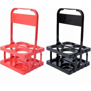 2PCS 4Cup Drink Carrier for Delivery with Handle,Foldable and Plastic Reusable Drinks Carrier,Portable Cup Holder for Car,Doordash,Beer,Coffee Caddy Delivery