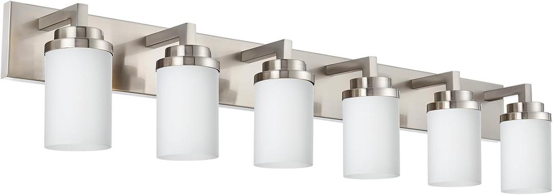 TODOLUZ Vanity Lights 6-Lights Bathroom Lighting Over Mirror, Wall Light Fixture Home Wall Lamp for Dining Room Dress Table, E26 Bulb Base