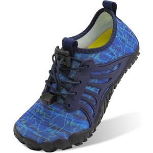 Scurtain Water Shoes for Kids Boys Girls Quick Dry Aqua Shoes Barefoot Beach Sports Swim Pool for Little Big Kid with Drainage