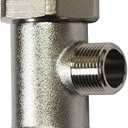 Bidet T Adapter - T Valve for Bidet, 15/16 x 15/16 x 9/16 or 7/8 x 7/8 x 3/8, Brass Coated Nickel, 3 Way Adapter or Tee Connector