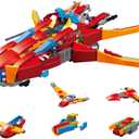 2 x RiceBlock 14 in 1 Space Wars Building Toys for Boys, Space Exploration Shuttle Model Building Kits, STEM Engineering Gift for Kids