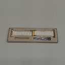 V-MORO Resin Band Compatible with Apple Watch Series 7/8/9/10/11 41/40/38/42mm, Women Fashion Strap for iWatch Series 6/5/4/3/2/1/SE, Lightweight Bracelet Wristband Replacement, Ivory White-Rose Gold