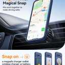 CANSHN Magnetic for Google Pixel 9 Pro XL Case(6.8 Inch), Upgraded [Full Camera Protection] [Compatible with Magsafe] [Translucent Matte] Shockproof Protective Phone Cover, Deep Blue