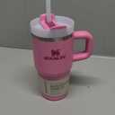 STANLEY Quencher H2.0 Tumbler with Handle and Straw 20 oz | Flowstate 3-Position Lid | Cup Holder Compatible for Travel | Insulated Stainless Steel Cup | BPA-Free | Peony