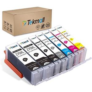 Tekmall Compatible Ink Cartridges PGI-270XL CLI-271XL 271 270 271XL 270XL Used for PIXMA MG7720 TS9020 TS8020 MG6821 TS9000 MG7700 MG6820 Printers 3 Pack (2*PGBK, BK, C, M, Y, GY)