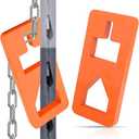 TNCZHYLX T Post Puller Fence Post Puller, Farm Equipment Tractor Accessories, Use Different Chains S Hooks Jacks Tractor Buckets from Ground (Orange)