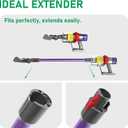 Replacement Extension Wand Tube Quick Release Compatible with Dyson V15 V11 V10 V8 V7 Vacuum Accessories Parts, 28.7in Extension Cleaner Attachment for Home Office Purple