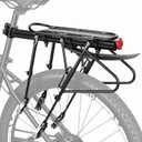 West Biking Bike Rack, 220Lb Weight Capacity, Universal and Adjustable, Upgraded Clamp Range of 1.8–2.75 CM, Rear Bike Rack with Fenders, Suitable for e-Bike Luggage Racks