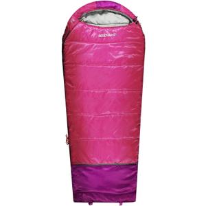 REDCAMP Kids Mummy Sleeping Bag for Camping, 3 Season Cold Weather Sleeping Bag Fit Boys,Girls & Teens, Blue/Rose Red