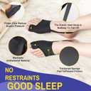 4 x 2 Pcs Bunion Corrector for Women & Men Big Toe Straightener-Bunions Correction Splint-Bunion Pads for Bunion Relief-Hallux Valgus Pain Relief,Comfortable Breathable for Day/Night Support (Light Black)
