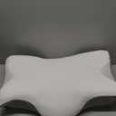 Anvo Cervical Neck Pillow for Neck and Shoulder Pain - Memory Foam Pillows for Pain Relief Sleeping, Contour Orthopedic for Side Back Stomach Sleeper, Grey