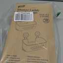 TAILI Shower Caddy Suction Cup 2 Pack, Heavy Duty Bathroom Organizer, Removable Shelves for Inside Shower, Shampoo, Waterproof Suction Plastic Storage for Bathroom Accessories Holder, White