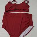 High Waist Maternity Swimsuit Two Piece Pregnancy Swimwear Bikini Bathing Suits for Women Maternity Swimsuits 2XL