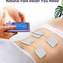 TENKER TENS Unit Muscle Stimulator, 24 Modes TENS EMS Machine for Shoulder, Sciatica, Back Pain Relief, Rechargeable Electronic Pulse Massager with 2"x2" and 2"x4" Electrode Pads