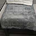 Couch Cover for Dogs Washable, Fuzzy Pet Couch Covers for 2 Cushion Sofa Pet Friendly, Non Slip Sofa Cover (Blue-Grey, 23.6" x 47"/60 x 120cm)