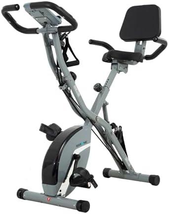 BARWING Stationary Exercise Bike for Home Workout, 5 IN 1 Foldable Indoor Cycling Bike for Seniors, 350LB Capacity, 16-Level Magnetic Resistance, Seat Backrest Adjustments