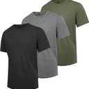Mens T-Shirts Multi Pack Crewneck Cotton Tee Short Sleeve Classic Pullover Basic Summer Tops, 3XL