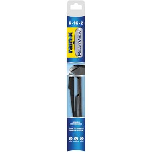 Rain-X 850216 RearView Wiper Blade 16", OEM Replacement Rear Windshield Wiper, Interchangeable Adapter for Easy Installation, All-Weather & All-Season Performance, Composite