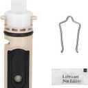 1222 Replacement Cartridge Kit for Moen One-Handle Posi Temp Faucets, Replacement Compatible with Moen Tub Shower Durable Brass & Plastic(Retainer Clip Included, Installation Instructions)