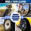 Tallew 300 Pcs Heavy Duty Tire Patches Radial Patch Round Fast Repair Cold Tyre Puncture Repair Kit for Car Truck Motorcycle Automobile Bike Inner Tire (42 mm)