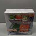 POMEAT 10 Pack Fridge Organizer, Stackable Refrigerator Organizer Bins with Lids, Produce Fruit Storage Containers for Storage Clear for Food, Drinks, Vegetable Storage