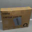 llano Laptop Cooling Pad with Powerful Turbofan(5.5inch Diameter), Fast Cooling Gaming Notebook Computer 15.6-21in, Adjustable Speed, Touch Control, LCD Screen, 3-Port USB A (White V13 Without RGB)