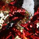 Mens Fashion Double-Side Color Red Gold Black White Plaid Sequins Blazer Suit Jacket, 3XL