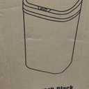 BestOffice 13 Gallon Plastic Touchless Kitchen Trash Can with Motion Sensor for Indoor Use(Black)