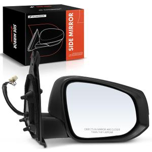 A-Premium Passenger Side Power Door Mirror - Compatible with Toyota Tacoma 2016-2023 - Heated Manual Folding Black Outside Rear View Mirror w/Turn Signal - Replace# 8791504070A0