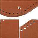 uxcell Leather Bag Bottom Shaper, 4Pcs DIY PU Purse Shaper Bag Bottom with Hole 11.8 x 5.9 Inch for Purse DIY Bag Making Accessories - Multicolor (Brown,Pink,Beige,Black)