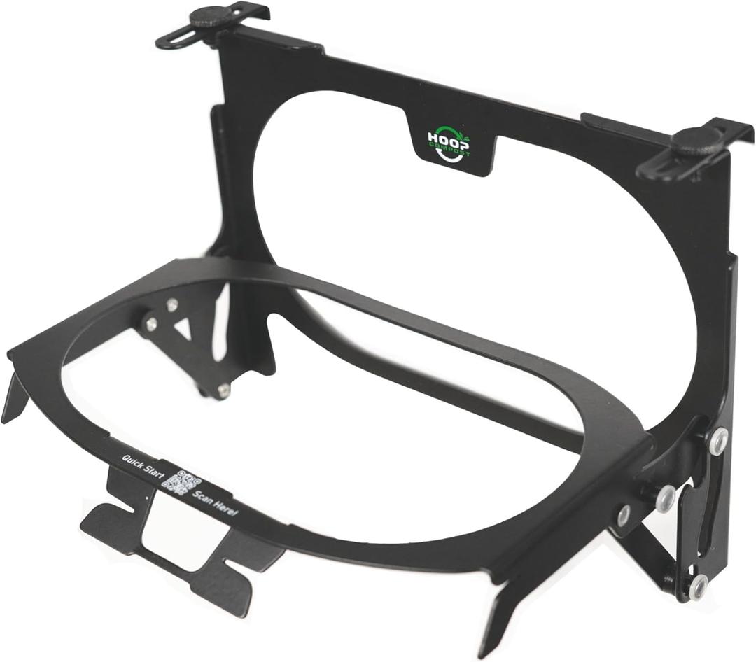 Hoop Metal Compost Bag Holder + 25 Compostable Bags 3 Gallon, Clips to Kitchen Trash Can, Kitchen Cabinet Door, Replaces Countertop Compost Bin, Hanging Trash Can.