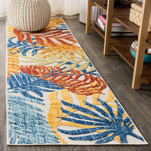 JONATHAN Y Tropics Palm Leaves Indoor Outdoor Runner Rug 2X8 Cream/Orange
Ships Rolled, Durable Flat Weave, Lays Flat for Backyard, Patio, Porch, Easy-Cleaning, High Traffic,Pet-Friendly,Non-Shedding