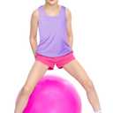 Boao Girls Dance Tank Top Racerback Crop Tank Top Sleeveless Dance Outfit for Ballet Gymnastics Athletic Wear (XXXL)