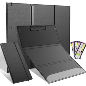 Nursing Clipboard Foldable-3 Layers Folding Nursing Clipboard with Nursing Edition Cheat Sheets, Trifold Nursing Clipboard for Nurses Doctors,Medical Clipboard Pocket Size,Nurse Clip Boards