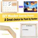 2 Pack 12"x 16" DIY Wood Canvas Stretcher Bars, Canvas Frames Kit-Easy to Assemble,Wooden Frames Kit for Oil Painting,Canvas Painting，Embroidery Stitch and Needlepoint Arts Supplies (12 * 16)