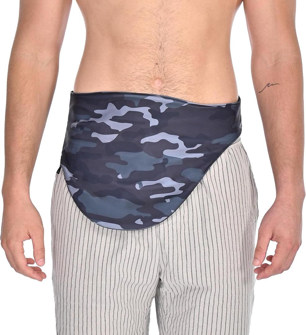 Ostomy Belt | Leak & Odor Protection | Abdomen Ostomy Bag Covers for Men and Women | Sports and Daily Life | Size M, Camouflage