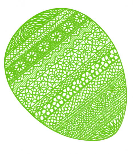 HH Egg 8 pcs Placemat JADE Lime