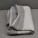 HENBAY Cotton Oversized Beach Towel - Large 70 x 35 Inch Pool Towel, Grey Striped Quick Dry Swimming Cabana Towel