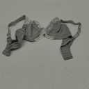 Women's Plus Size Full Coverage Lace Bra Underwire Non Padded Push up Bralette (42C, Grey)