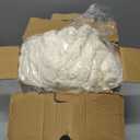 Chunky Knit Throw Blanket, 30''*40'' Knitted Throw Chenille Yarn for Bed Couch, Handmade Cream Crochet Big Thick Blanket, Machine Washable Cute Comfy Blanket for Home Decor