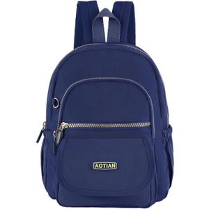 AOTIAN Mini Nylon Women Backpacks Casual Lightweight Small Daypack for Girls (Mini Deep Blue)