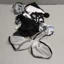 Leg Avenue Women's 4 Pc Captivating Circus Clown with Snap Crotch Bodysuit With Neck Ruffle, Wrist Ruffles, Hat Headband