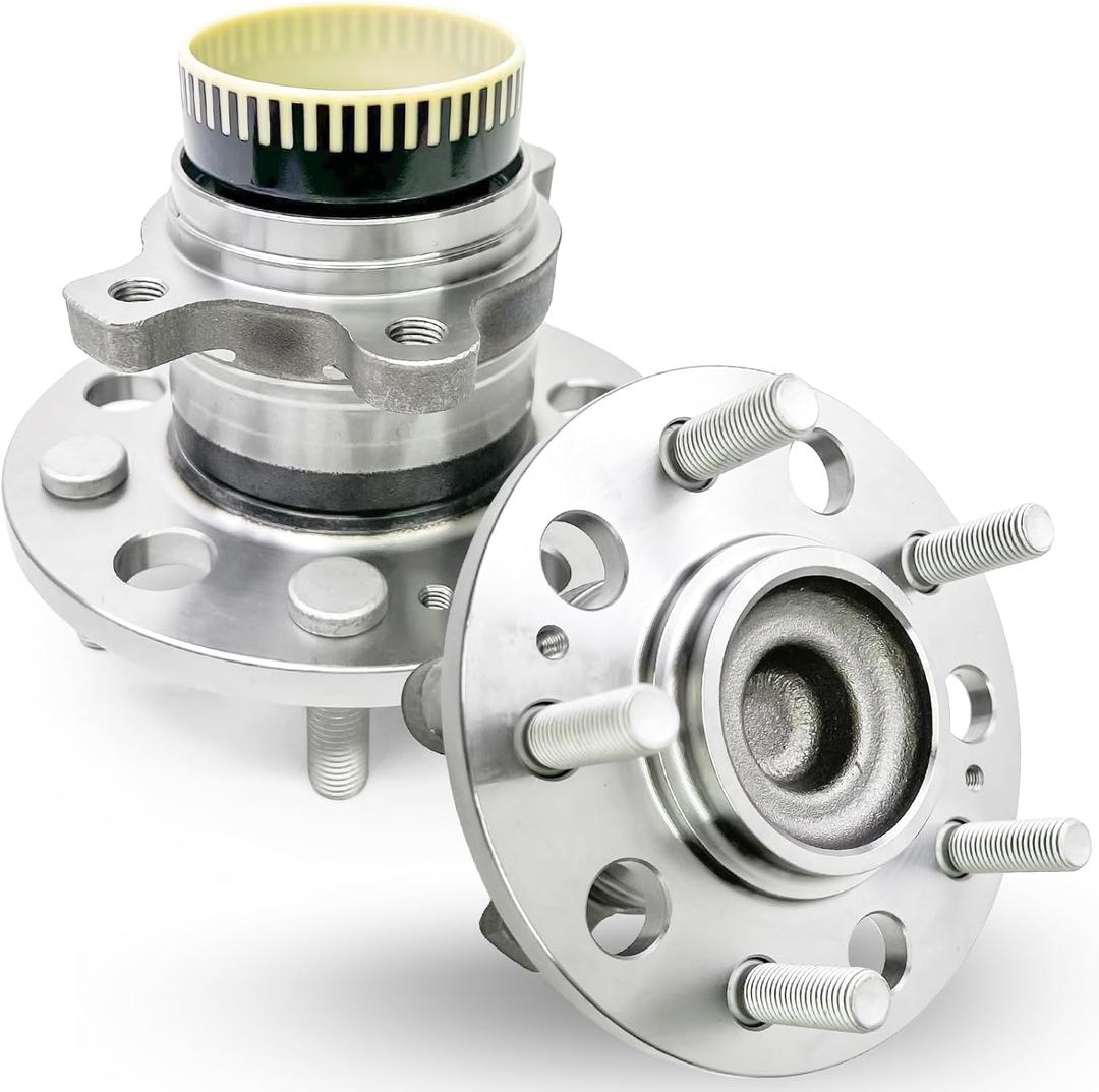 Pair 512437 Rear Wheel Bearing Hub Assembly Compatible with Kia Optima 2011-2015 Cadenza Sportage 2011-2016, Rondo 2008-2012,for Hyundai Azera 2011-2017, Sonata 10-14, Tucson 2010-2015, 5 Lugs w/ABS (OE Size)