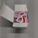 Mudder Valentine's Day Wooden Heart String Lights LED Fairy Hanging Love Lights Lamp Battery Operated Valentine's Day Decoration for Bedroom Festival Birthday Wedding(Red White Pink,20 Lights)