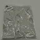 Zeagoo Women's Summer Dress 2025 Cotton Button Down Short Sleeve Tshirt Dresses Casual Flowy V Neck Loose Mini Beach Dress M